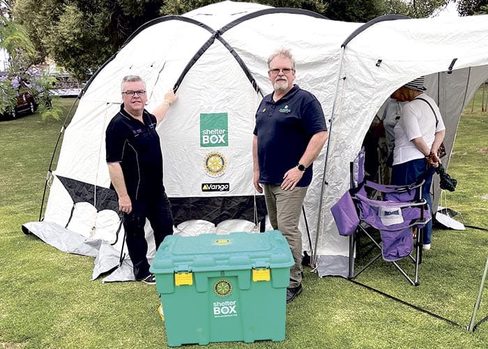Rotary providing shelter in crises