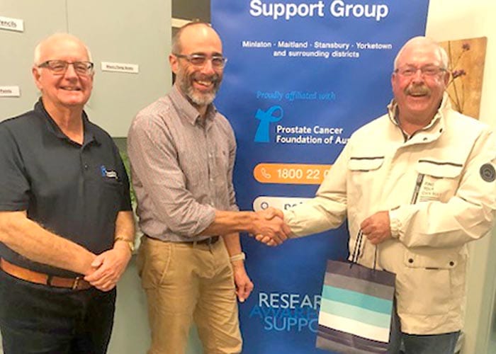 Chiropractor connects with YP prostate group