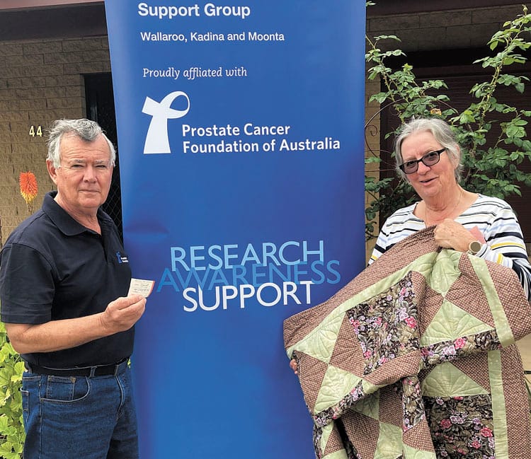 Gifted quilt boosts cancer research