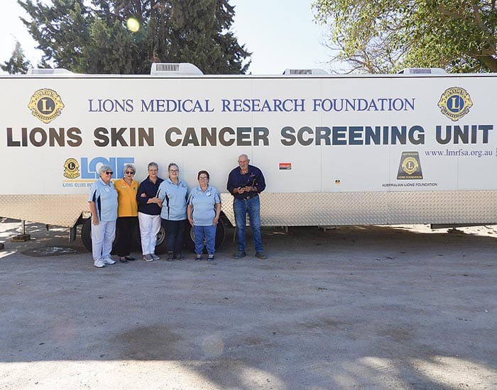 Screening for skin cancer unit at Wallaroo