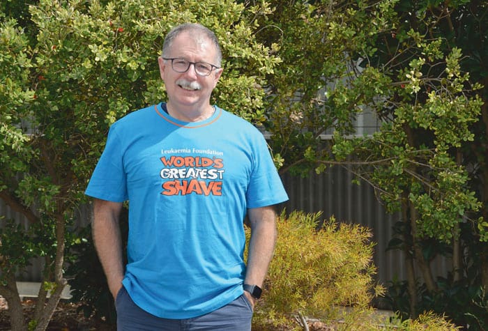 Colin shaving for a cause