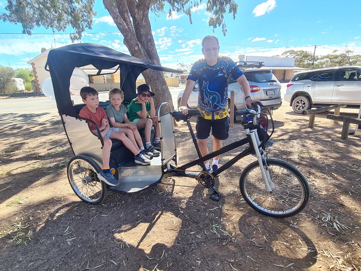 Easter picnic for bike track opening