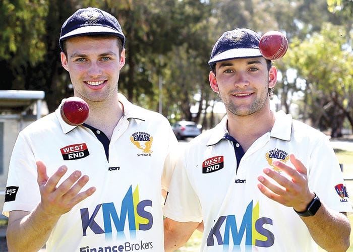 On an elevated stage