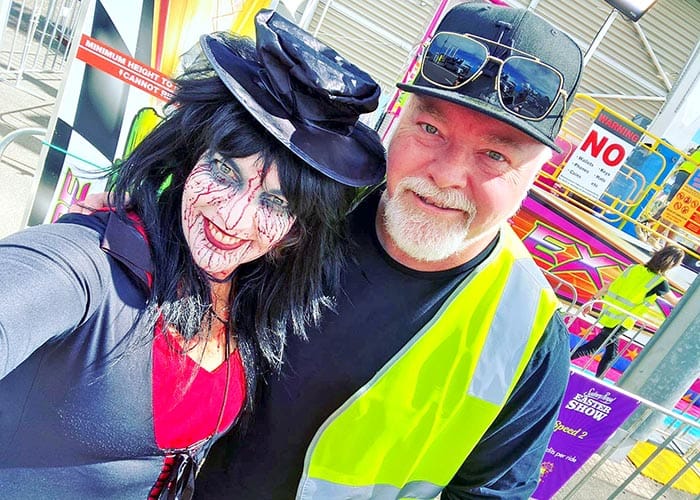 Janine killin’ it as a Hauntertainer