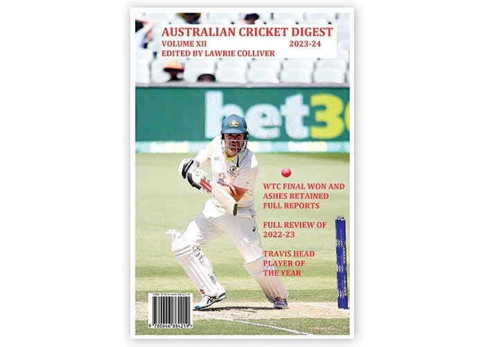 Colliver’s Australian Cricket Digest XII has arrived
