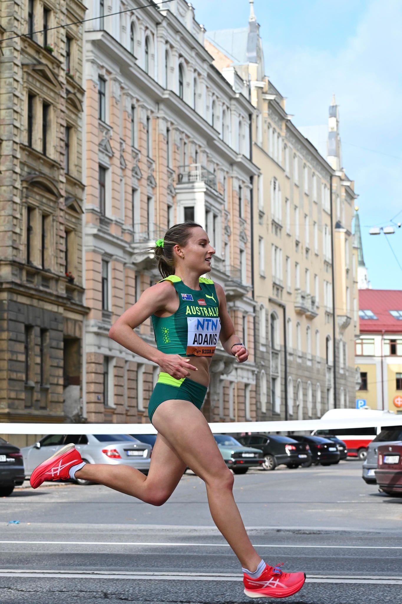 Adams runs in inaugural road running championships