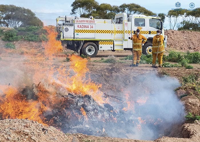 Police News: Illicit drugs burned at Wallaroo