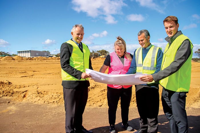 Harvest oval on track