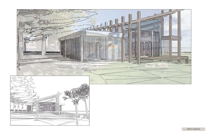 Revised plans for foreshore centre