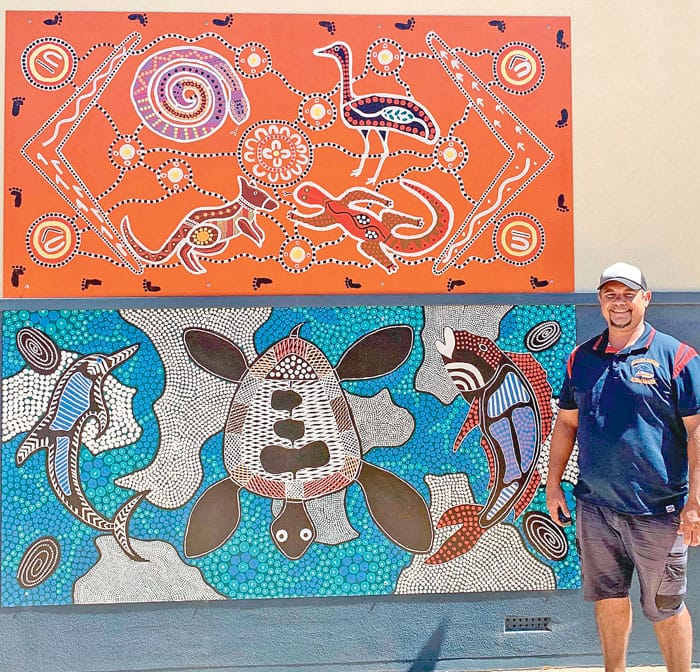 Nharangga mural project at Maitland Lutheran School