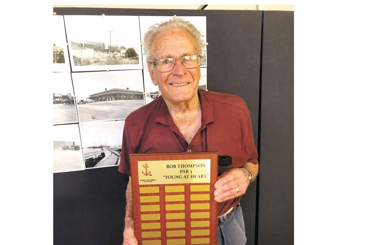 Port Victoria golf club award - award acknowledges Bob's resilience