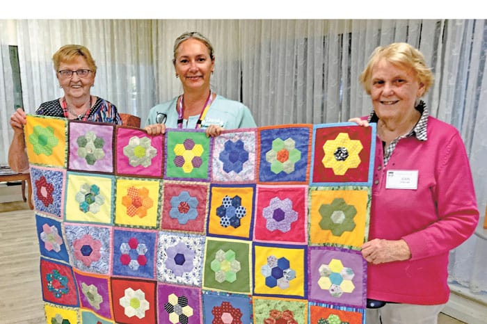 U3AYP Sew and Yarn group donate quilts