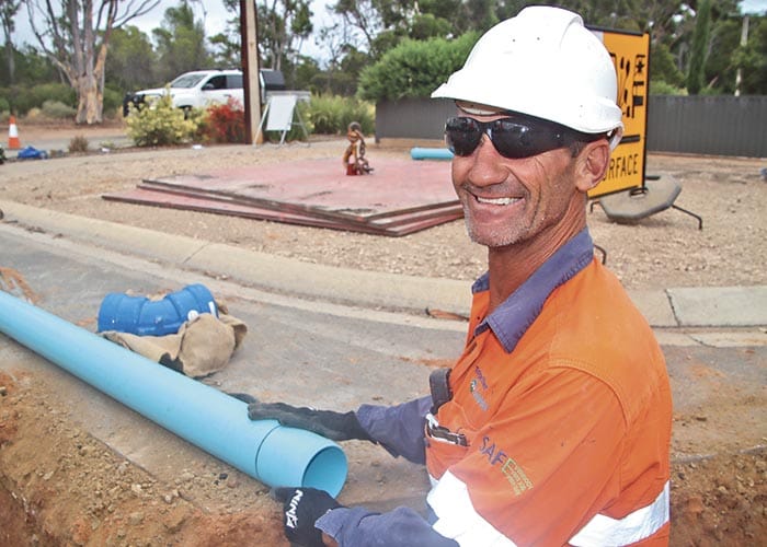 Milne Terrace works flowing