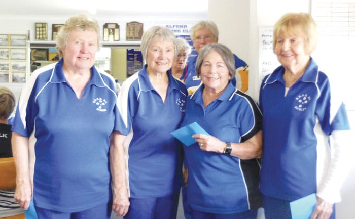 Alford Bowling Club women’s fours tournament