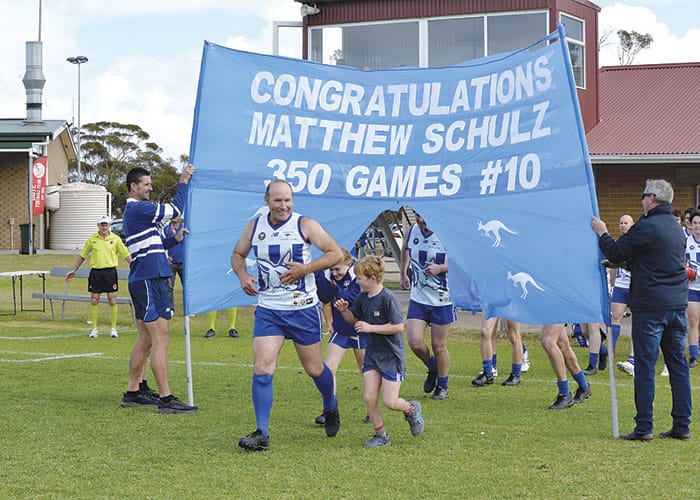 Schulz brings up 350 games for Ardrossan