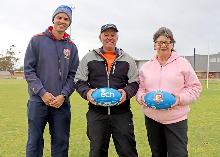 Walking footy launches on YP