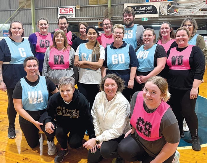 Walking netball exhibition match