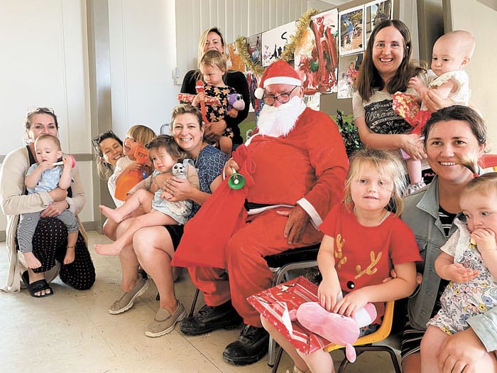 Special visitor hitches a ride to Marion Bay Playcentre