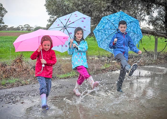 Rain, rain, here to stay