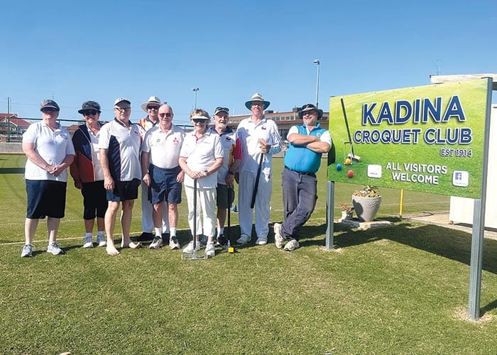 Association croquet state squad trains in Kadina