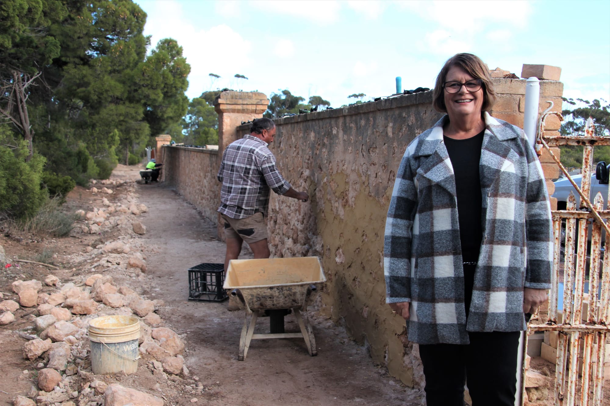 Cemetery wall upgrades continue