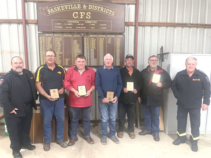 Long-serving firies thanked for their commitment