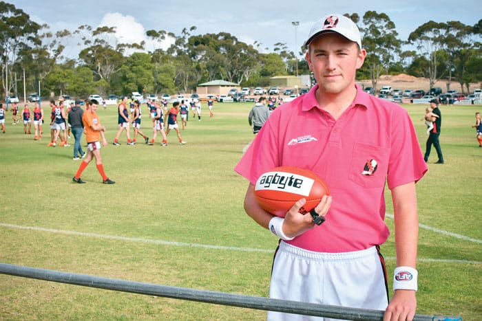 Young umpire makes his A grade debut