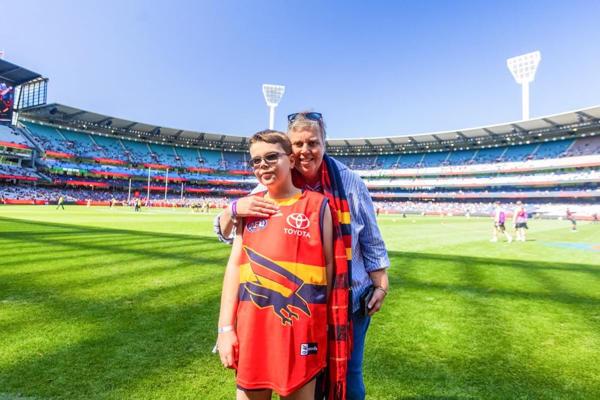 Zac leads Crows onto MCG in dream come true