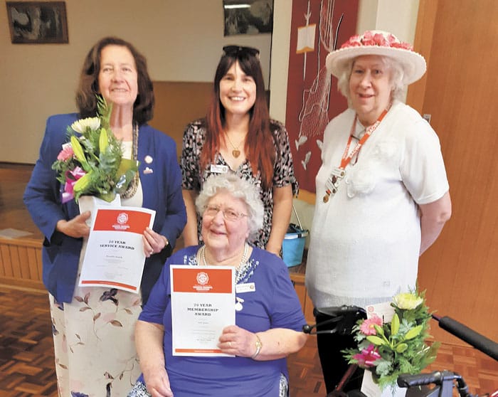 Long service awards at SACWA Maitland