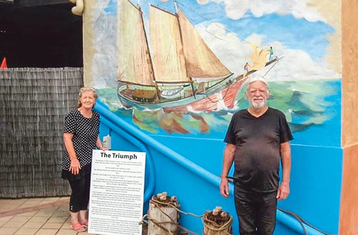 Triumph mural marks Pt Broughton’s 150th