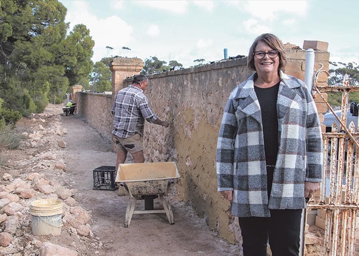 Cemetery wall upgrades continue