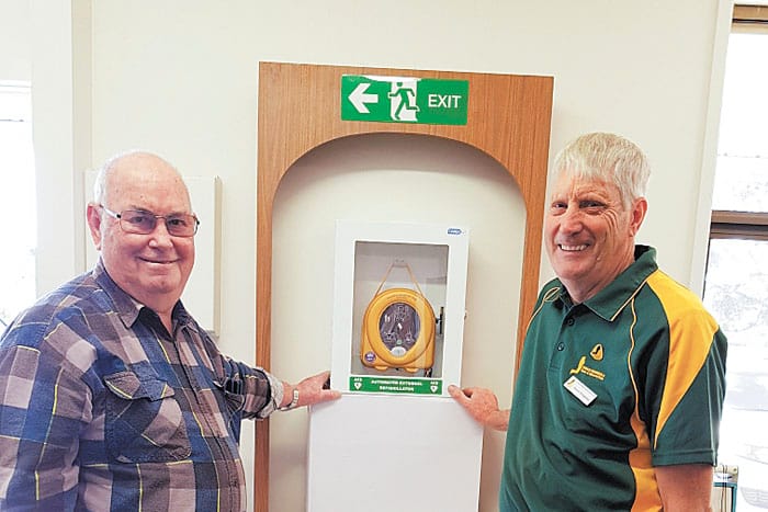 Heart starter at Moonta clubrooms