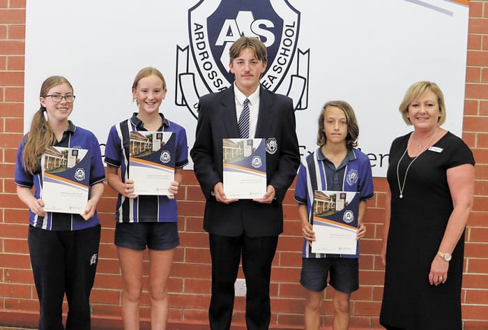 Awarding Ardrossan students