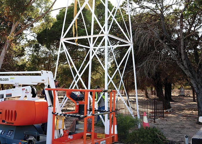 Bell tower reinstated in Moonta cemetery