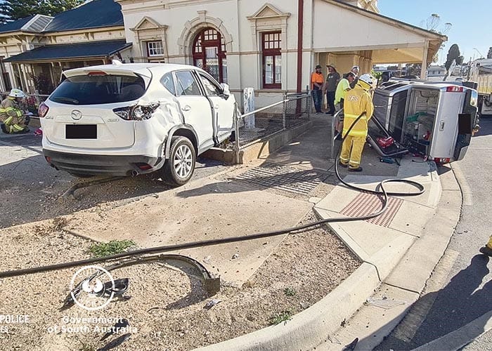 Police News... Drink driver crashes in Wallaroo