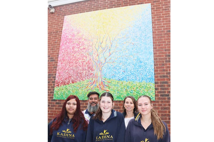 Rainbow of colours together