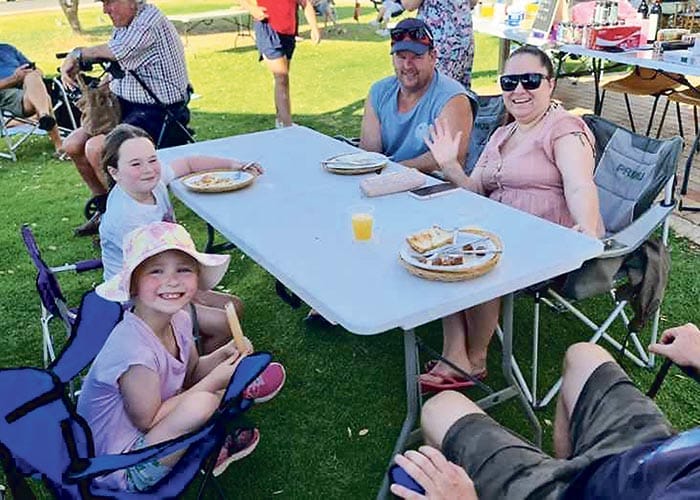 Community breakfast at North Beach