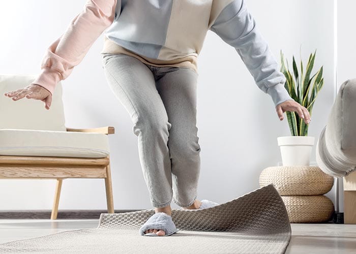 Hearing aid doubles as fall alert