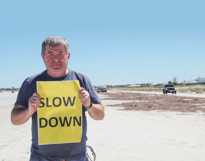 Beach speed limit questioned