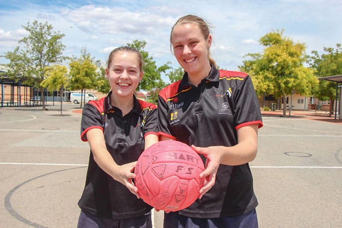 KMS students in Aboriginal Netball Academy
