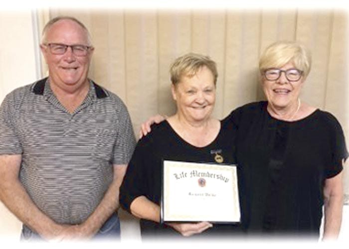 Life membership for Marg Wuttke