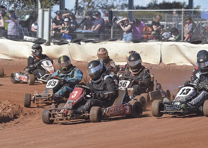 Dirt karters race for Geoff Phillips and Top of the Gulf Trophies