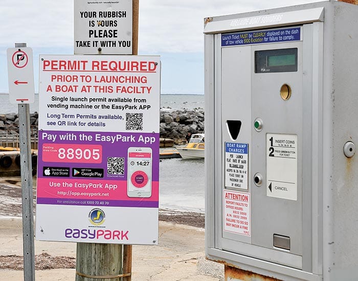 Cash cut at boat ramps