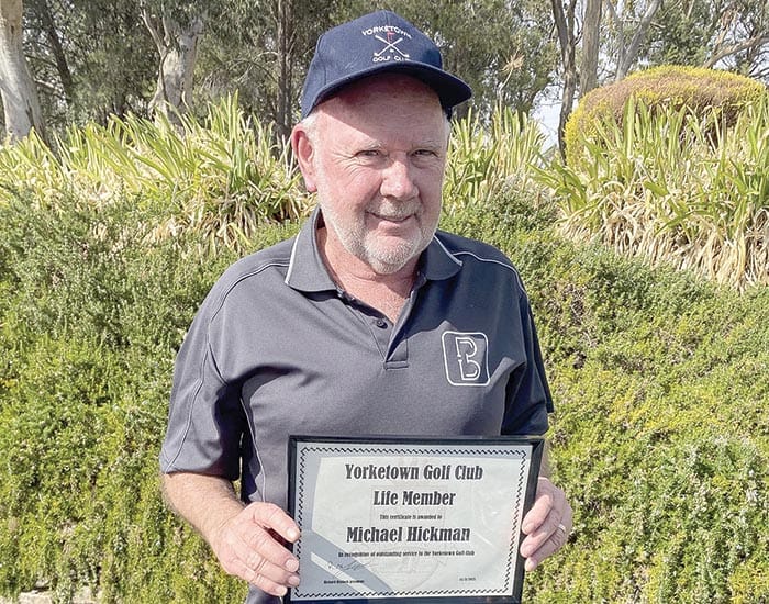 Yorketown Golf Club recognises club stalwart
