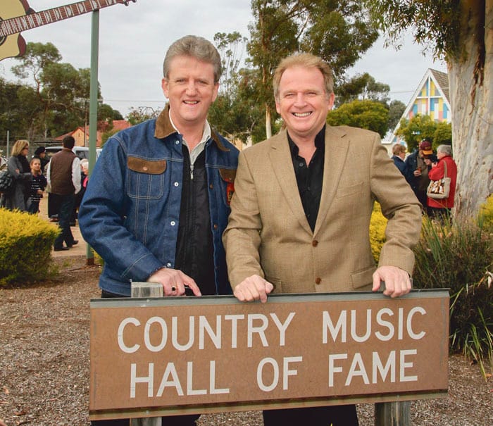 Wayne Horsburgh and Rodney Vincent at Moonta Town Hall