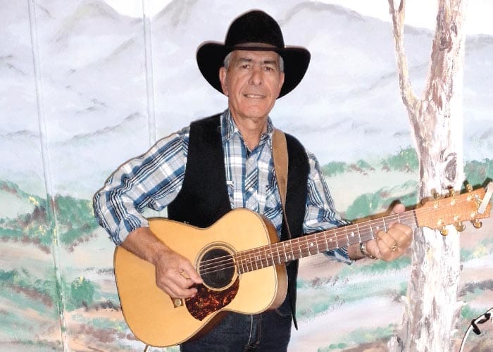 Joe Musico performing at Moonta Town Hall