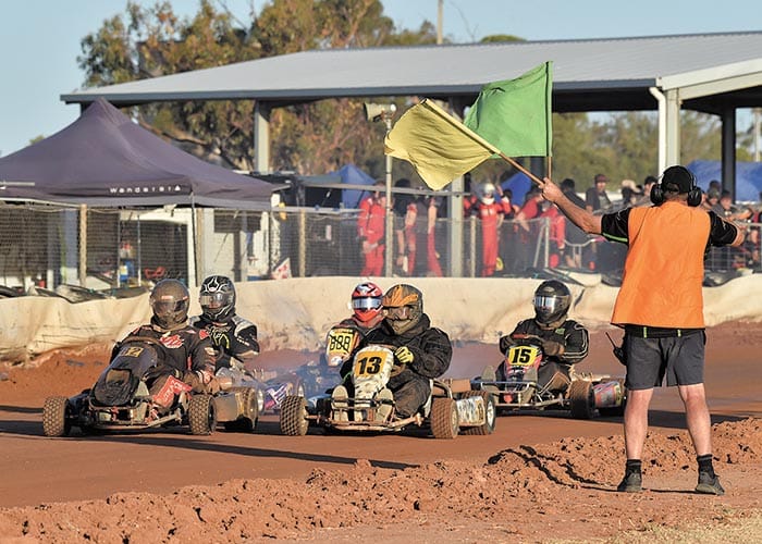 Junior kart competition at YP