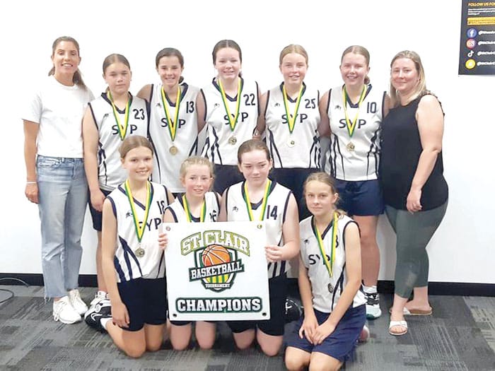 SYP basketballers at St Clair