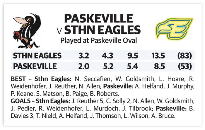 YPFL first semifinal – A grade