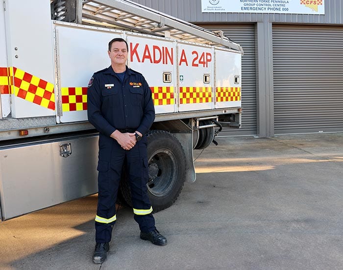 Firefighter on US rescue mission